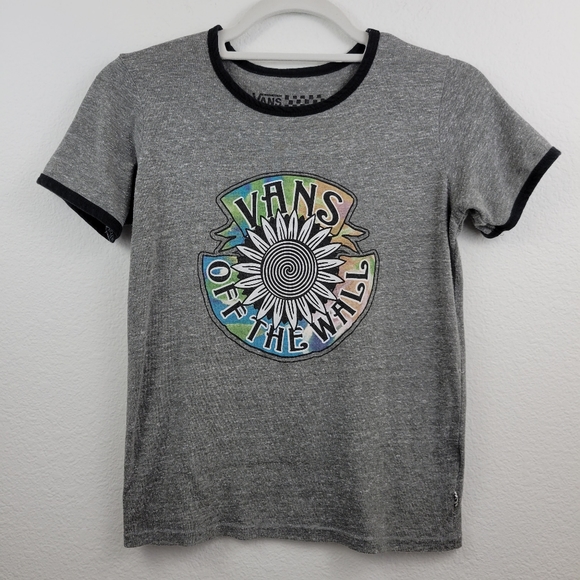 Vans Off The Wall Baby Textured T-Shirt Size XSmall - Picture 2 of 11